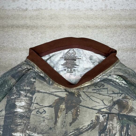 Vintage 90s Realtree Hunting Camo Shirt Mens 2XL Woodland Long Sleeve Pocket - Picture 3 of 3
